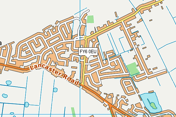 FY6 0EU map - OS VectorMap District (Ordnance Survey)
