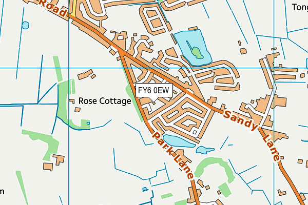 FY6 0EW map - OS VectorMap District (Ordnance Survey)
