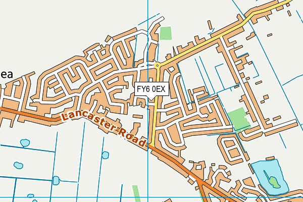 FY6 0EX map - OS VectorMap District (Ordnance Survey)