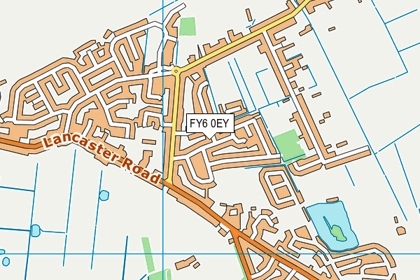 FY6 0EY map - OS VectorMap District (Ordnance Survey)