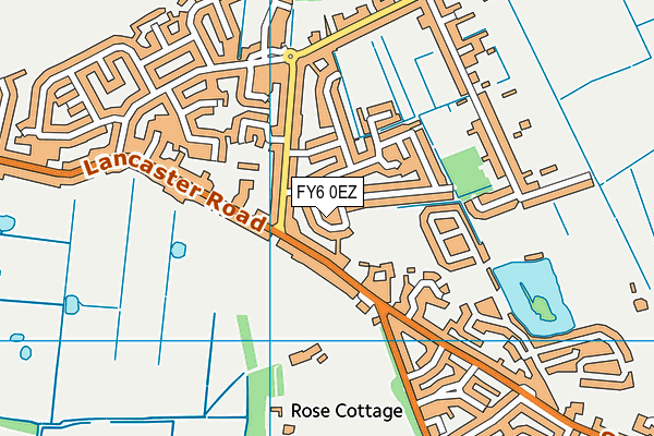 FY6 0EZ map - OS VectorMap District (Ordnance Survey)