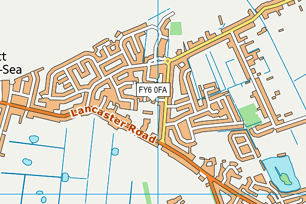 FY6 0FA map - OS VectorMap District (Ordnance Survey)
