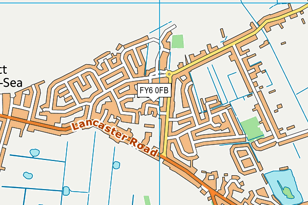 FY6 0FB map - OS VectorMap District (Ordnance Survey)