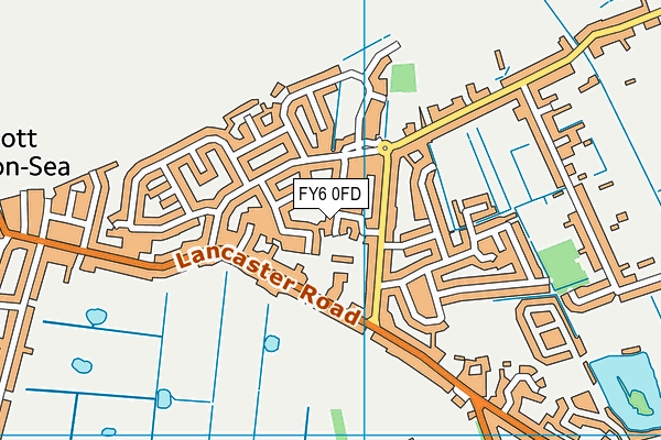 FY6 0FD map - OS VectorMap District (Ordnance Survey)