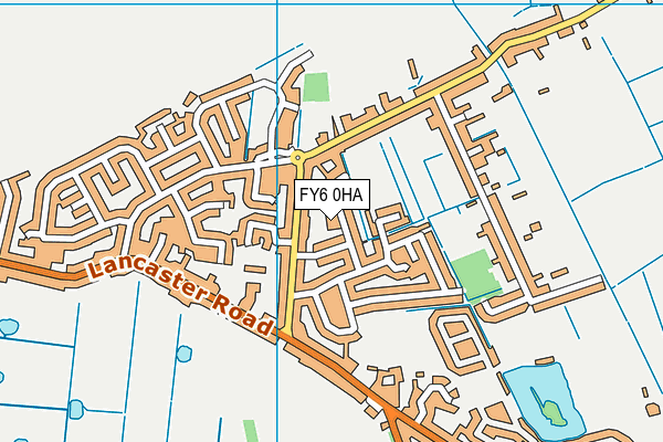 FY6 0HA map - OS VectorMap District (Ordnance Survey)