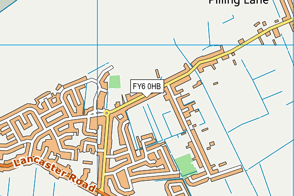 FY6 0HB map - OS VectorMap District (Ordnance Survey)