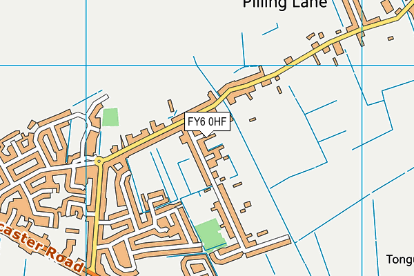 FY6 0HF map - OS VectorMap District (Ordnance Survey)