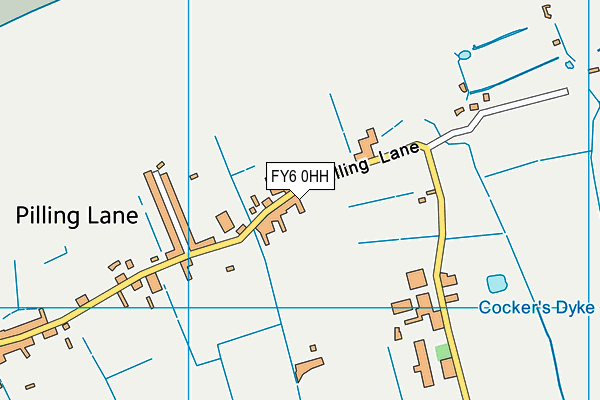 FY6 0HH map - OS VectorMap District (Ordnance Survey)