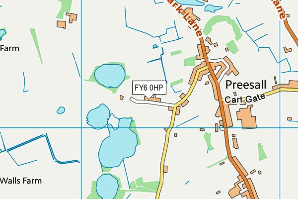 FY6 0HP map - OS VectorMap District (Ordnance Survey)