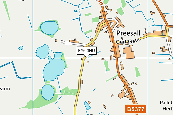 FY6 0HU map - OS VectorMap District (Ordnance Survey)