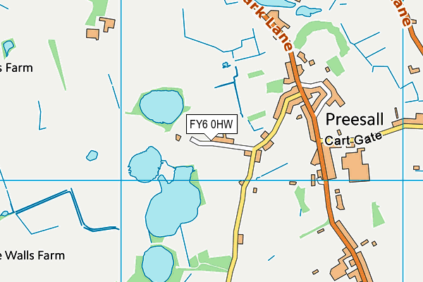 FY6 0HW map - OS VectorMap District (Ordnance Survey)