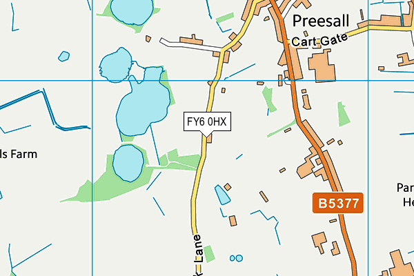 FY6 0HX map - OS VectorMap District (Ordnance Survey)