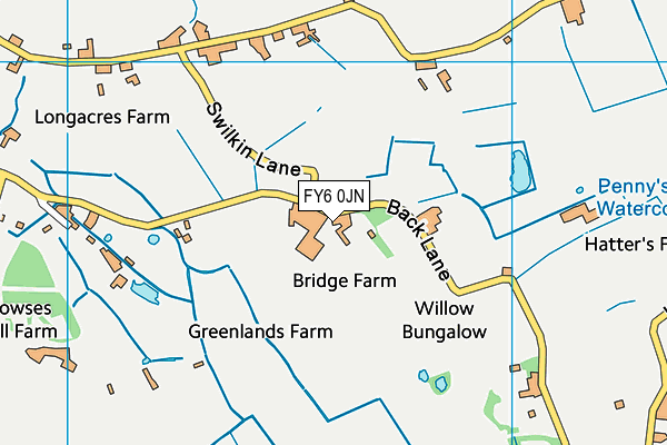 FY6 0JN map - OS VectorMap District (Ordnance Survey)