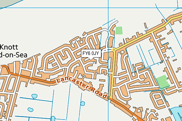 FY6 0JY map - OS VectorMap District (Ordnance Survey)
