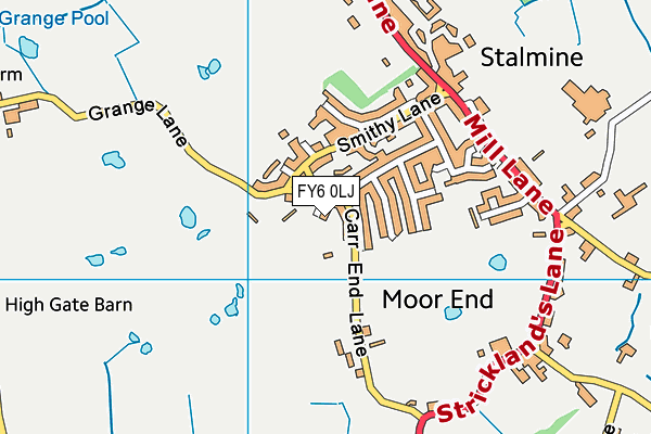 FY6 0LJ map - OS VectorMap District (Ordnance Survey)