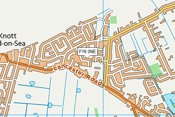 FY6 0NE map - OS VectorMap District (Ordnance Survey)