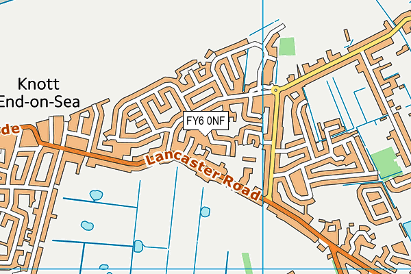FY6 0NF map - OS VectorMap District (Ordnance Survey)