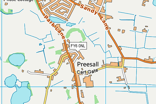 FY6 0NL map - OS VectorMap District (Ordnance Survey)