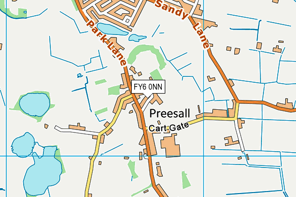 Preesall Fleetwood's Charity Church of England Primary School map (FY6 0NN) - OS VectorMap District (Ordnance Survey)