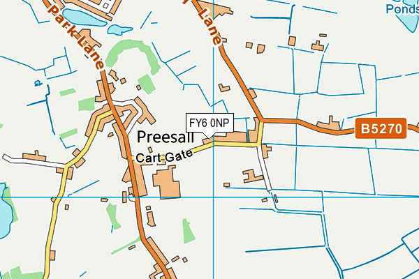 St Aidans Church Of England High School map (FY6 0NP) - OS VectorMap District (Ordnance Survey)