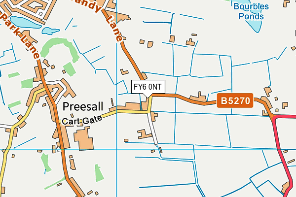 FY6 0NT map - OS VectorMap District (Ordnance Survey)