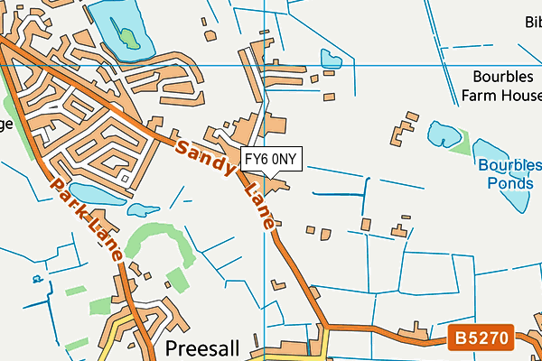 FY6 0NY map - OS VectorMap District (Ordnance Survey)