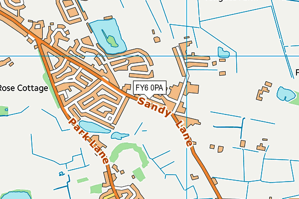 FY6 0PA map - OS VectorMap District (Ordnance Survey)