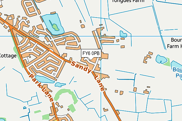 FY6 0PB map - OS VectorMap District (Ordnance Survey)