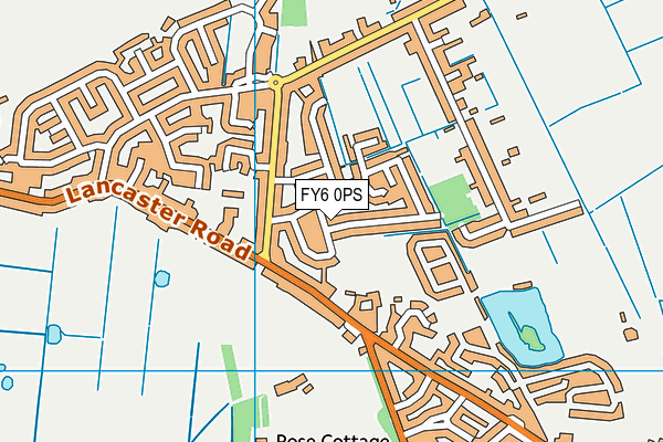FY6 0PS map - OS VectorMap District (Ordnance Survey)