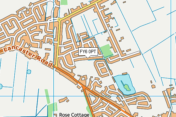 FY6 0PT map - OS VectorMap District (Ordnance Survey)