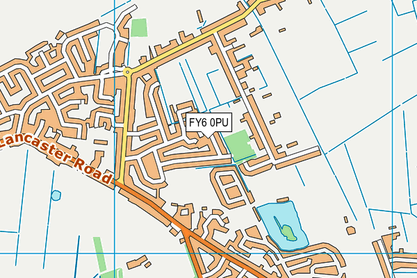 FY6 0PU map - OS VectorMap District (Ordnance Survey)