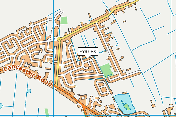 FY6 0PX map - OS VectorMap District (Ordnance Survey)
