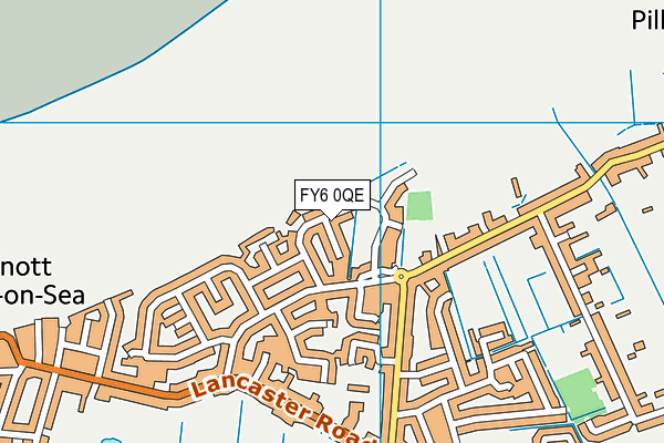 FY6 0QE map - OS VectorMap District (Ordnance Survey)