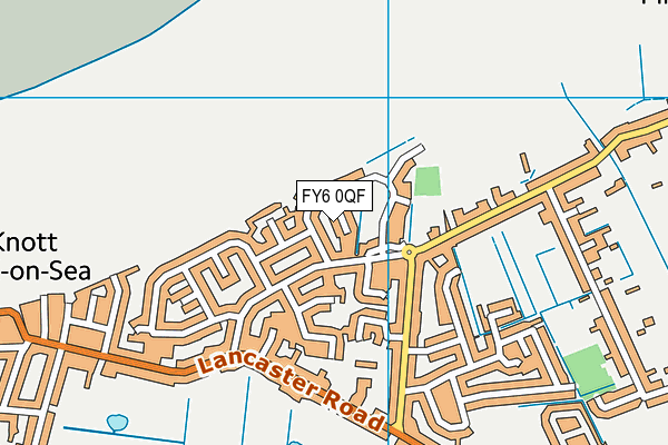 FY6 0QF map - OS VectorMap District (Ordnance Survey)