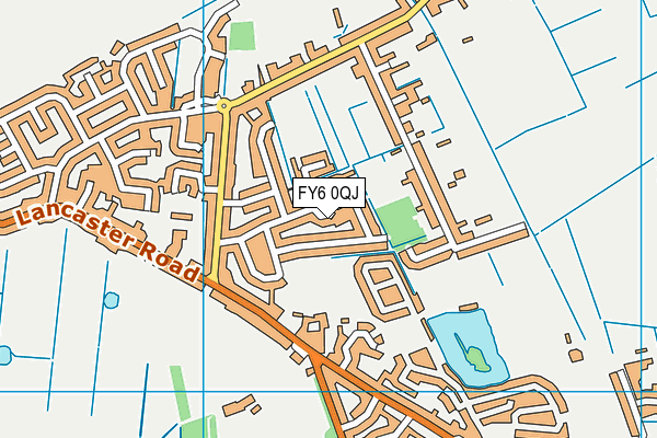FY6 0QJ map - OS VectorMap District (Ordnance Survey)