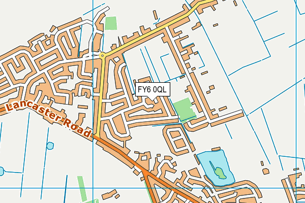 FY6 0QL map - OS VectorMap District (Ordnance Survey)
