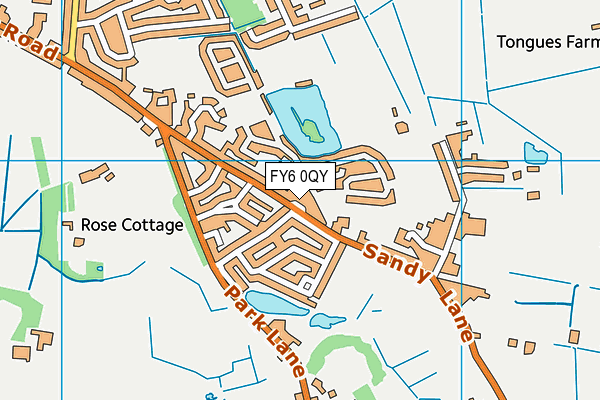 FY6 0QY map - OS VectorMap District (Ordnance Survey)