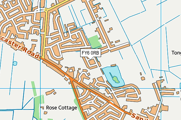 FY6 0RB map - OS VectorMap District (Ordnance Survey)