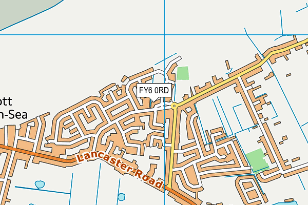 FY6 0RD map - OS VectorMap District (Ordnance Survey)