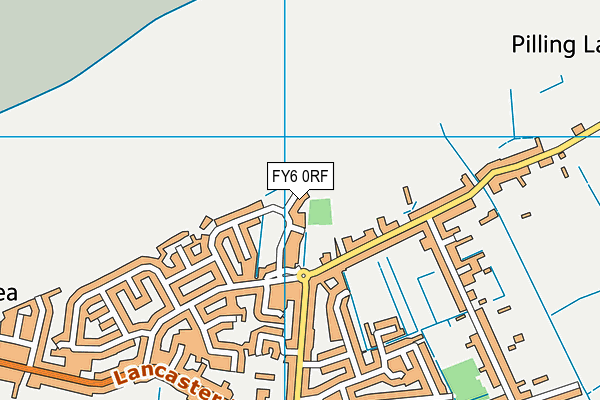 FY6 0RF map - OS VectorMap District (Ordnance Survey)