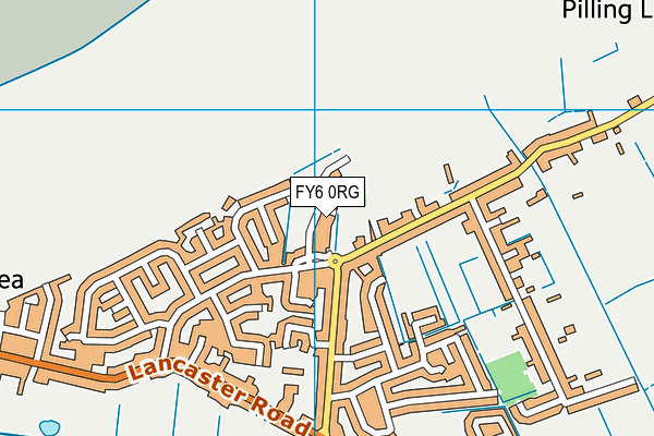 FY6 0RG map - OS VectorMap District (Ordnance Survey)