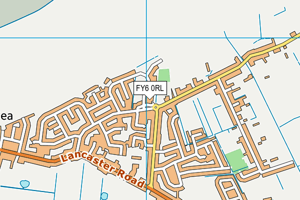 FY6 0RL map - OS VectorMap District (Ordnance Survey)