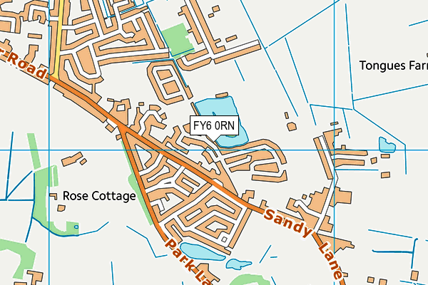FY6 0RN map - OS VectorMap District (Ordnance Survey)