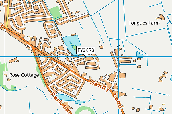 FY6 0RS map - OS VectorMap District (Ordnance Survey)