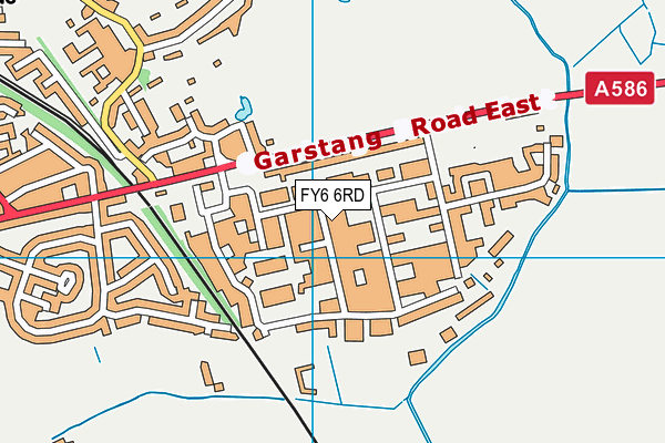 FY6 6RD map - OS VectorMap District (Ordnance Survey)