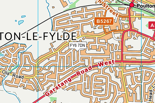 FY6 7DN map - OS VectorMap District (Ordnance Survey)