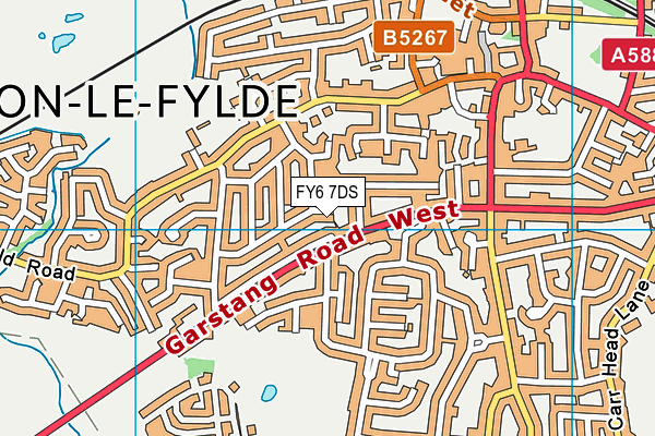 FY6 7DS map - OS VectorMap District (Ordnance Survey)
