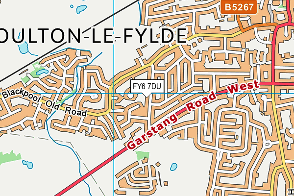 FY6 7DU map - OS VectorMap District (Ordnance Survey)