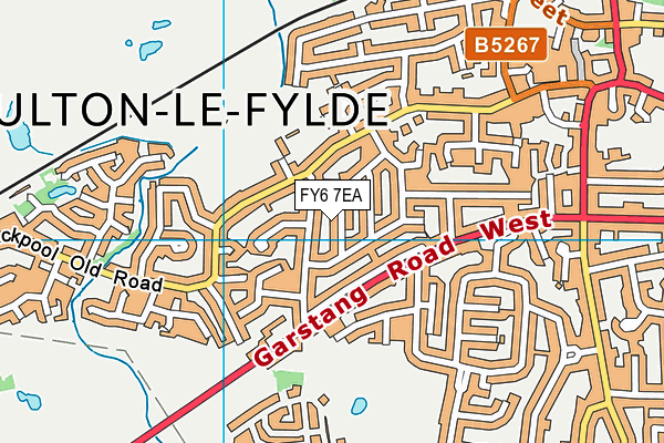 FY6 7EA map - OS VectorMap District (Ordnance Survey)