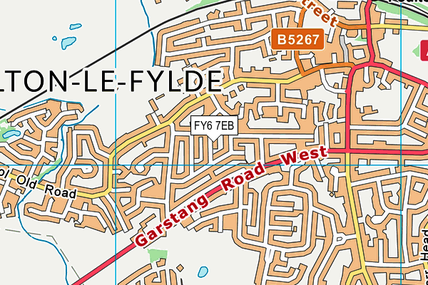 FY6 7EB map - OS VectorMap District (Ordnance Survey)